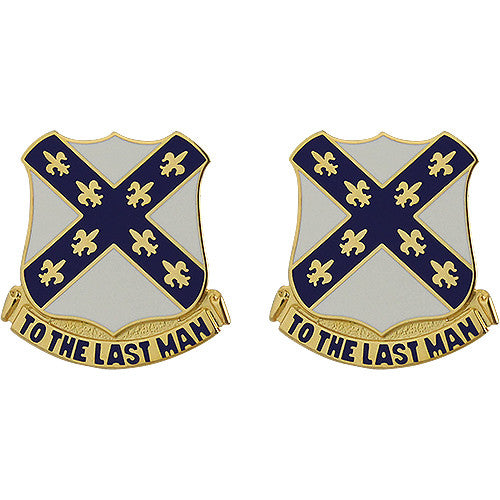 133rd Engineer Battalion Unit Crest (To the Last Man) Army Unit Crests 
