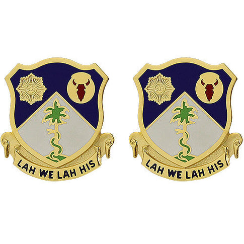 134th Cavalry Regiment Unit Crest (Lah We Lah His) - Sold in Pairs