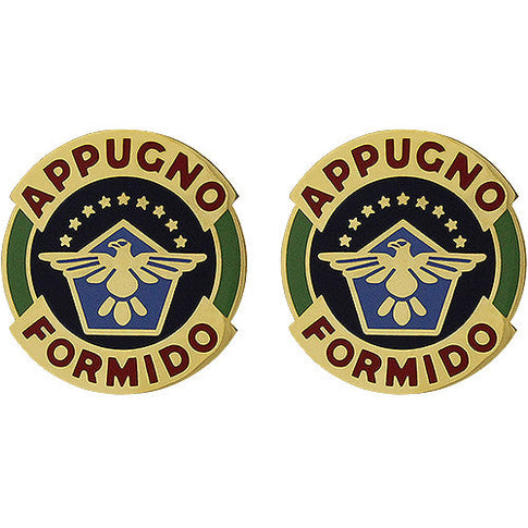 376th Aviation Regiment Unit Crest (Appugno Formido) - Sold in Pairs