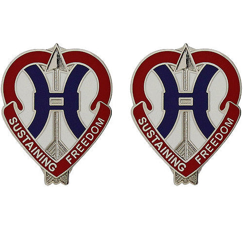135th Sustainment Command Unit Crest (Sustaining Freedom) - Sold in Pairs