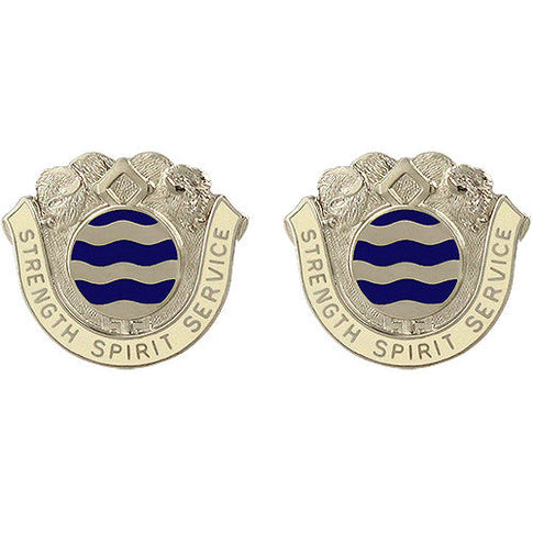 136th Support Battalion Unit Crest (Strength Spirit Service) - Sold in Pairs
