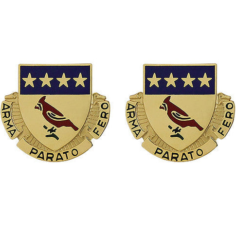 138th Field Artillery Regiment Unit Crest (Arma Parato Fero) - Sold in Pairs