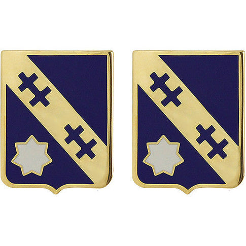 140th Regiment Unit Crest (No Motto) - Sold in Pairs