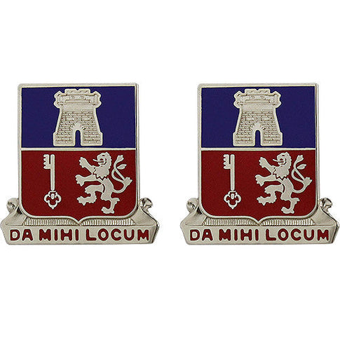 141st Support Battalion Unit Crest (Da Mihi Locum) - Sold in Pairs