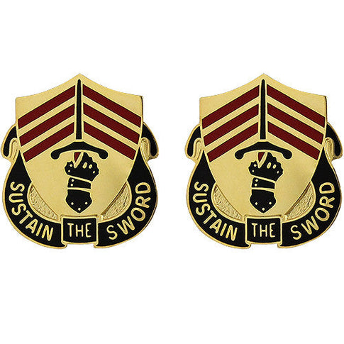 143rd Support Battalion Unit Crest (Sustain the Sword) - Sold in Pairs