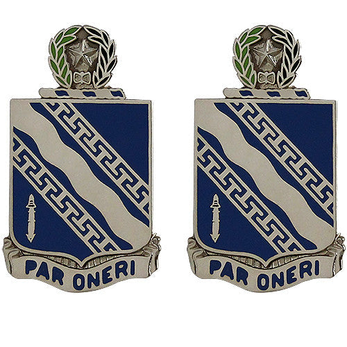 144th Infantry Regiment Unit Crest (Par Oneri) Army Unit Crests 