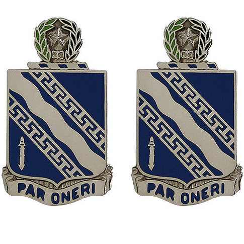 144th Infantry Regiment Unit Crest (Par Oneri) - Sold in Pairs