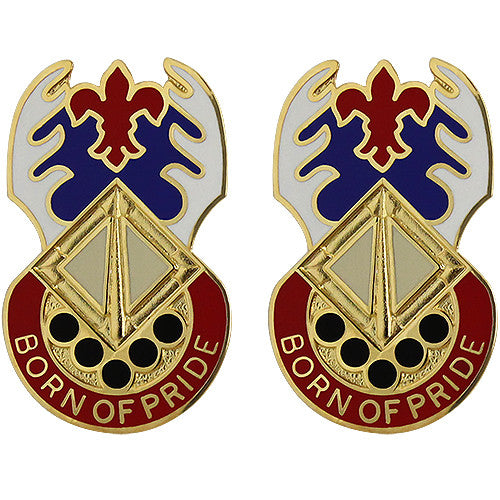 145th Support Battalion Unit Crest (Born of Pride) Army Unit Crests 