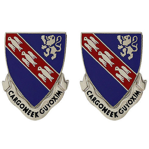 147th Regiment Unit Crest (Cargoneek Guyoxim) - Sold in Pairs
