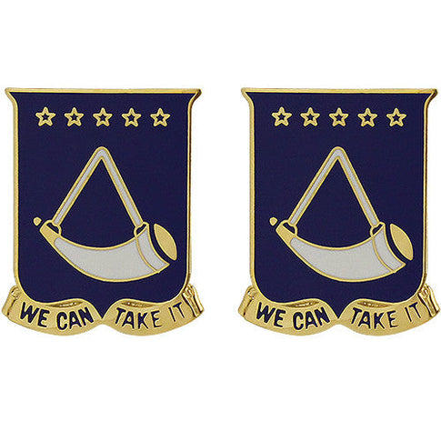 150th Armor Regiment Unit Crest (We Can Take It) - Sold in Pairs