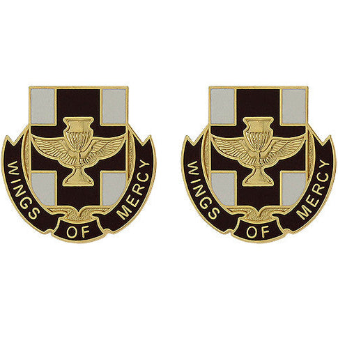 151st Medical Battalion Unit Crest (Wings of Mercy) - Sold in Pairs