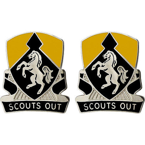 153rd Cavalry Regiment Unit Crest (Scouts Out) - Sold in Pairs