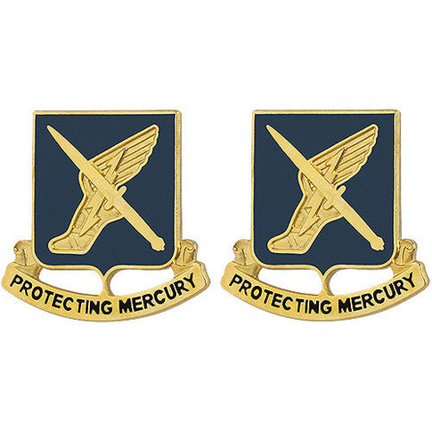 156th Information Operations Battalion Unit Crest (Protecting Mercury) - Sold in Pairs