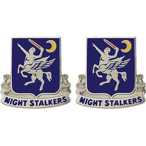 160th Aviation Regiment Unit Crest (Night Stalkers) Army Unit Crests 