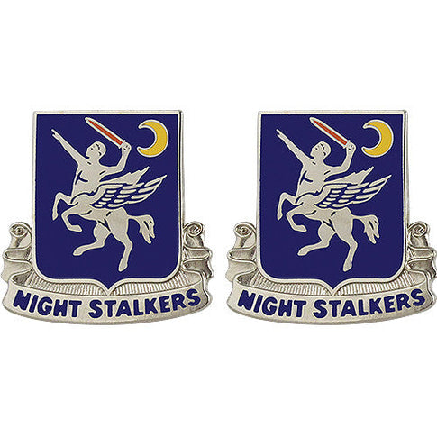 160th Aviation Regiment Unit Crest (Night Stalkers) - Sold in Pairs