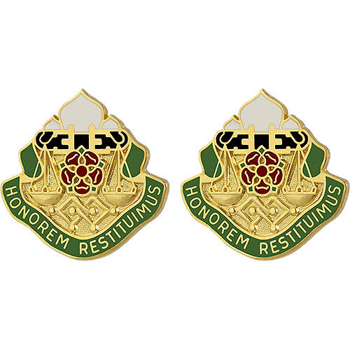 160th Military Police Battalion Unit Crest (Honorem Restituimus) Army Unit Crests 