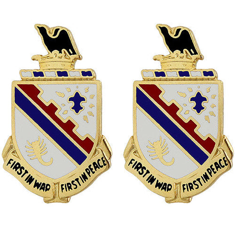 161st Infantry Regiment Unit Crest (First in War First in Peace) - Sold in Pairs