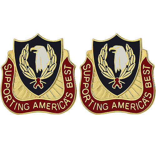 163rd Personnel Services Battalion Unit Crest (Supporting America's Best) Army Unit Crests 