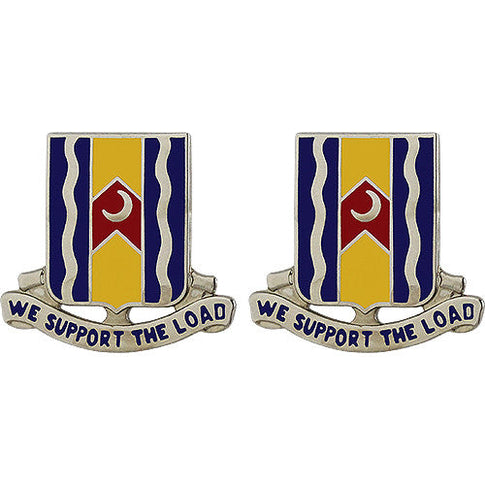 218th Support Battalion Unit Crest (We Support the Load) - Sold in Pairs