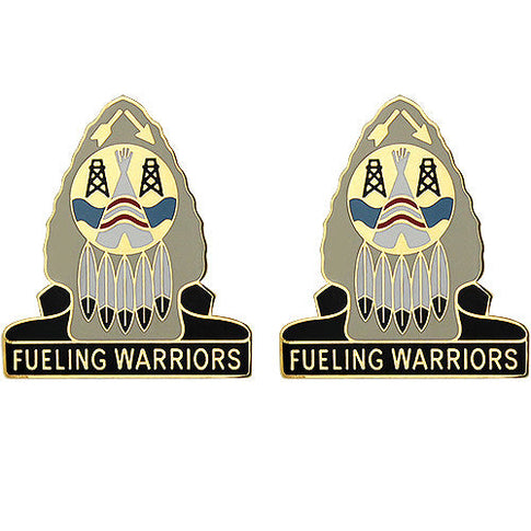 164th Quartermaster Group Unit Crest (Fueling Warriors) - Sold in Pairs