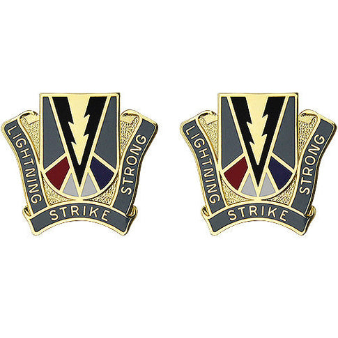 165th Infantry Brigade Unit Crest (Lightning Strike Strong) - Sold in Pairs
