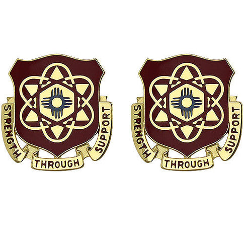 67th Maintenance Battalion Unit Crest (Strength Through Support) - Sold in Pairs
