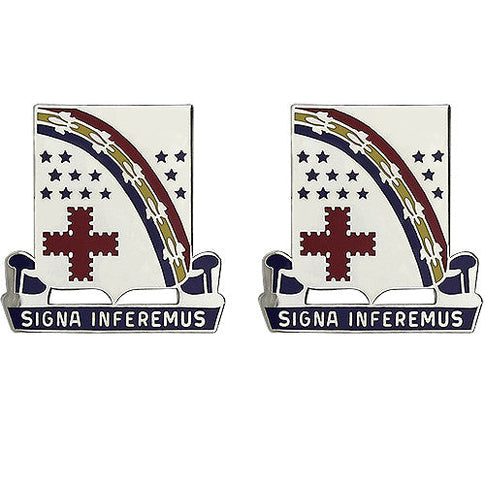 167th Infantry Regiment Unit Crest (Signa Inferemus) - Sold in Pairs