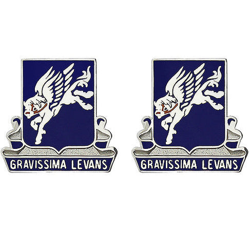 169th Aviation Regiment Unit Crest (Gravissima Levans) - Sold in Pairs