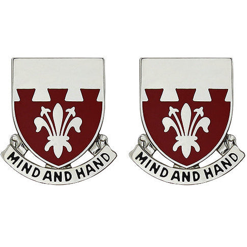 169th Engineer Battalion Unit Crest (Mind and Hand) - Sold in Pairs
