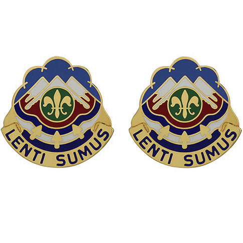 169th Fires Brigade Unit Crest (Lenti Sumus) - Sold in Pairs