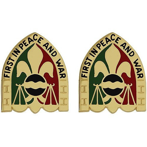 170th Military Police Battalion Unit Crest (First in Peace and War) Army Unit Crests 