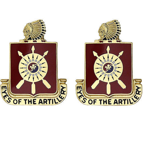171st Field Artillery Regiment Unit Crest (Eyes of the Artillery) - Sold in Pairs