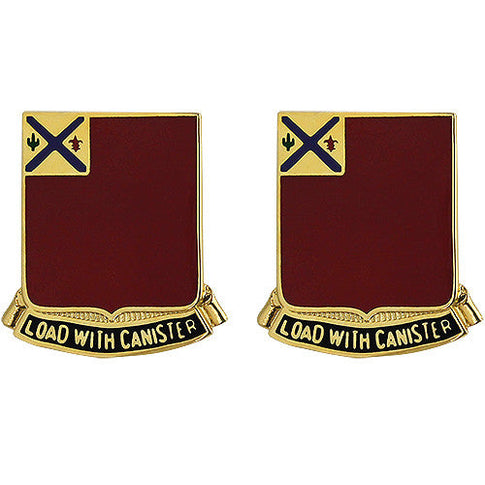 172nd Field Artillery Regiment Unit Crest (Load with Canister) - Sold in Pairs