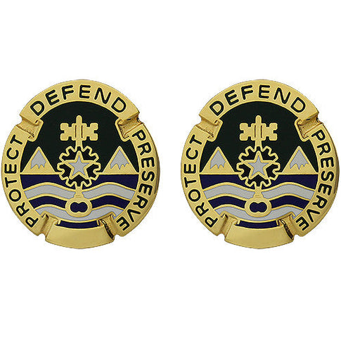 177th Military Police Brigade Unit Crest (Protect Defend Preserve) - Sold in Pairs