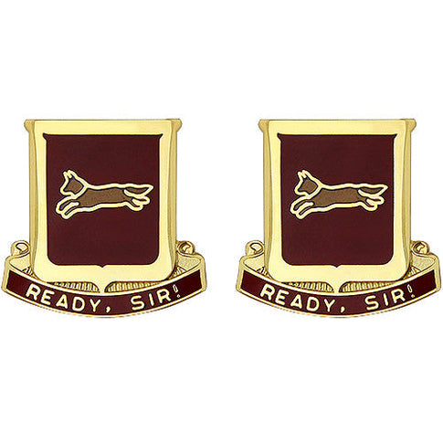 178th Engineer Battalion Unit Crest (Ready, Sir!) - Sold in Pairs