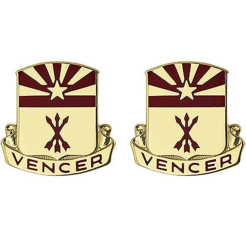 180th Field Artillery Regiment Unit Crest (Vencer) - Sold in Pairs