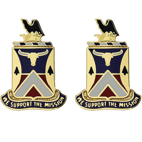 181st Support Battalion Unit Crest (We Support the Mission) - Sold in Pairs