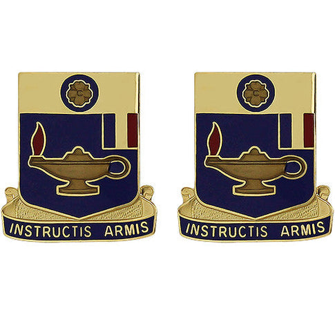 183rd Regiment Unit Crest (Instructis Armis) - Sold in Pairs