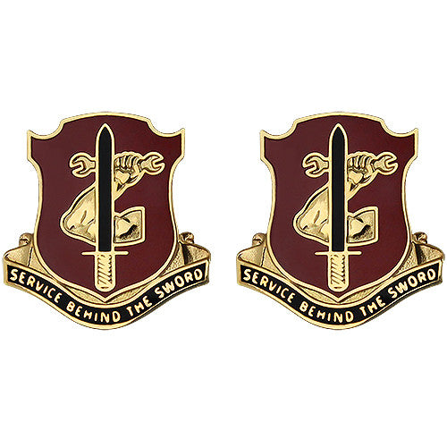 209th Support Battalion Unit Crest (Service Behind the Sword) Army Unit Crests 