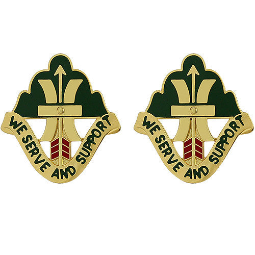 186th Support Battalion Unit Crest (We Serve and Support) Army Unit Crests 