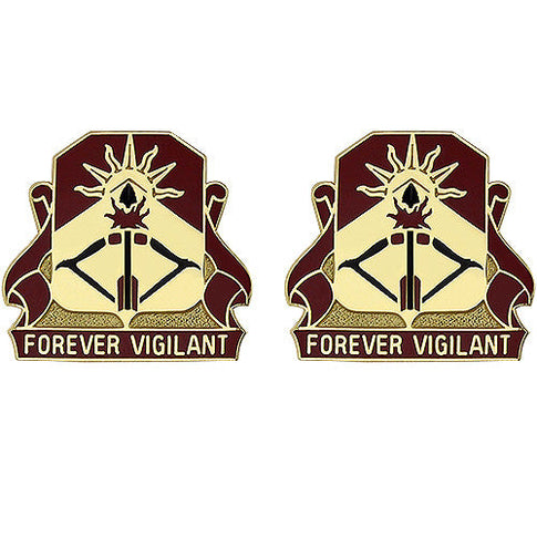 188th ADA (Air Defense Artillery) Regiment Unit Crest (Forever Vigilant) - Sold in Pairs