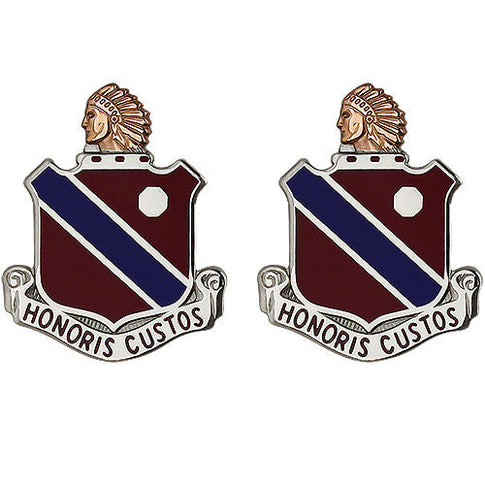 189th Regiment Unit Crest (Honoris Custos) - Sold in Pairs