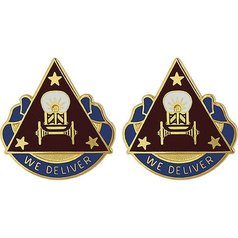 190th Transportation Battalion Unit Crest (We Deliver) - Sold in Pairs