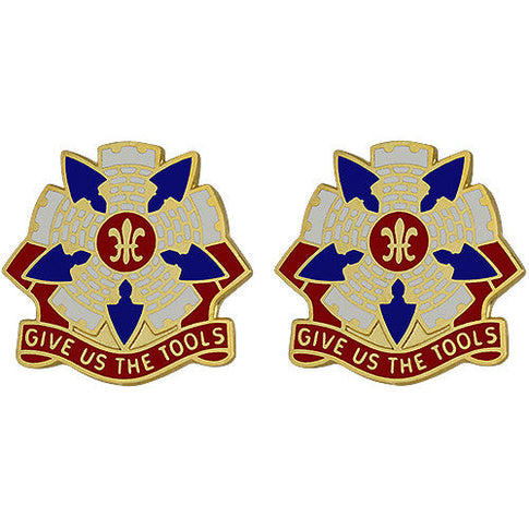 192nd Engineer Battalion Unit Crest (Give Us the Tools) - Sold in Pairs