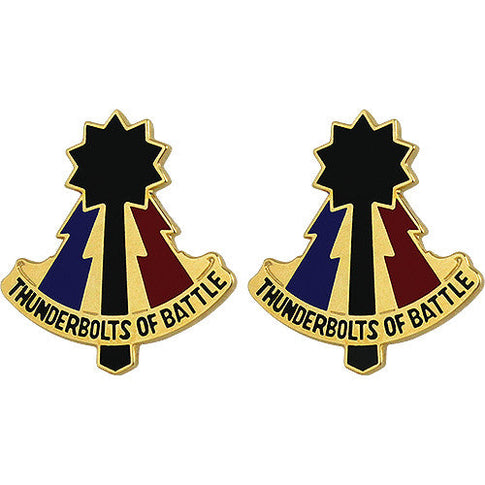 194th Armored Brigade Unit Crest (Thunderbolts of Battle) - Sold in Pairs