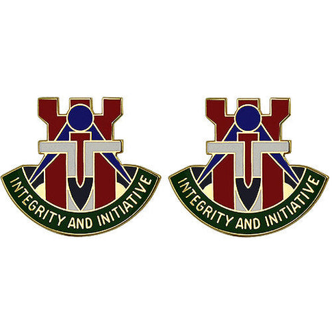 194th Engineer Brigade Unit Crest (Integrity and Initiative) - Sold in Pairs