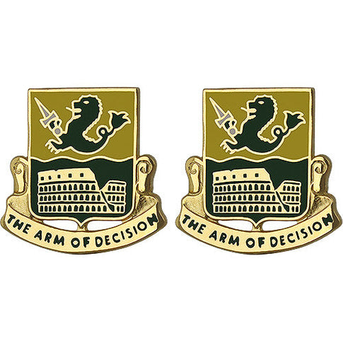 194th Armor Regiment Unit Crest (The Arm of Decision) - Sold in Pairs