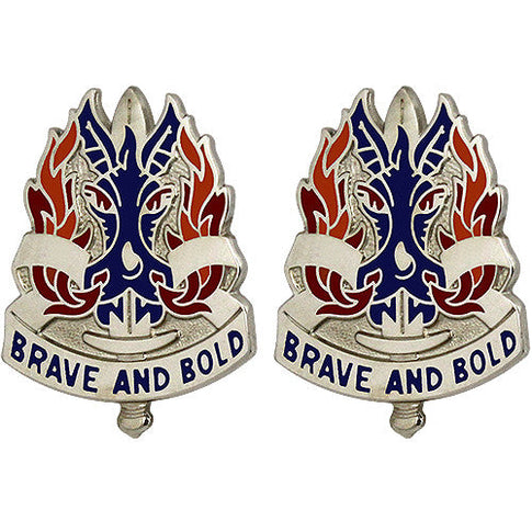 198th Infantry Brigade Unit Crest (Brave and Bold) - Sold in Pairs