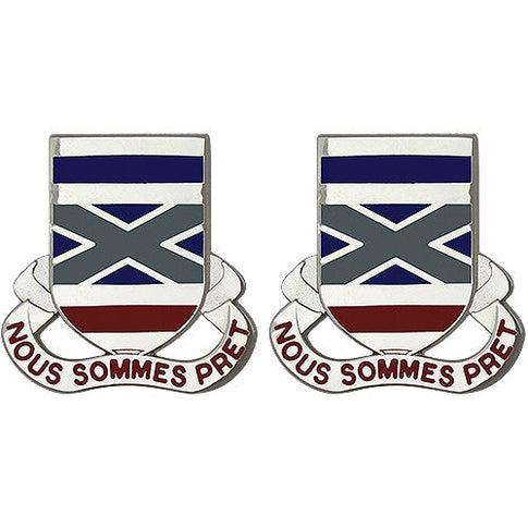 199th Infantry Regiment Unit Crest (Nous Sommes Pret) - Sold in Pairs