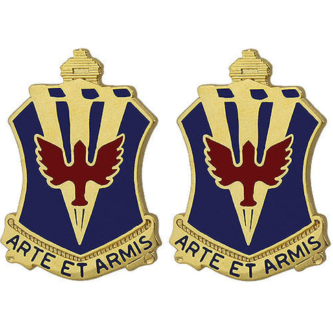 202nd ADA (Air Defense Artillery) Regiment Unit Crest (Arte Et Armis) - Sold in Pairs